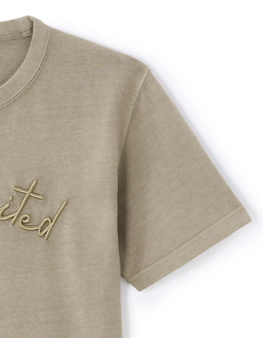 kastenförmiges t-shirt mit rundhalsausschnitt 100 baumwolle
