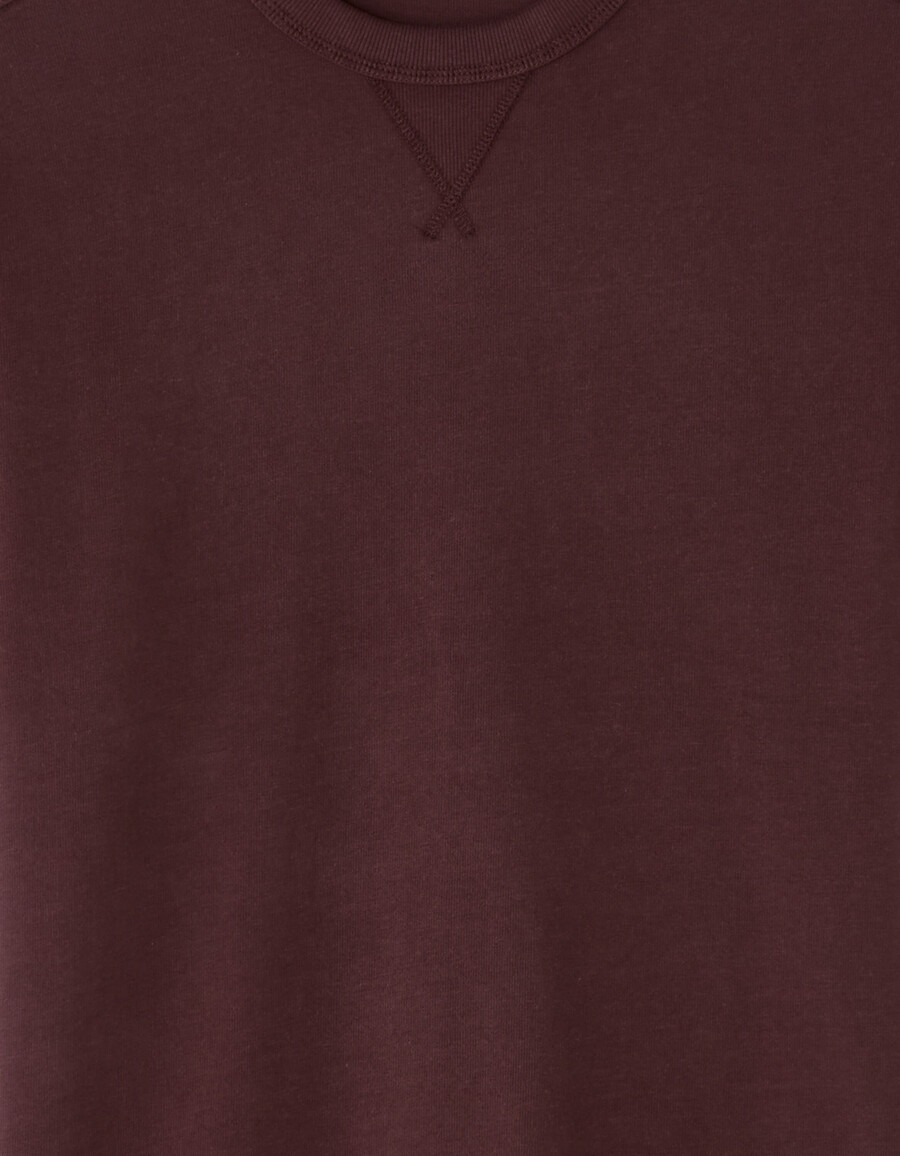 kastenförmiges t-shirt mit rundhalsausschnitt 100 baumwolle