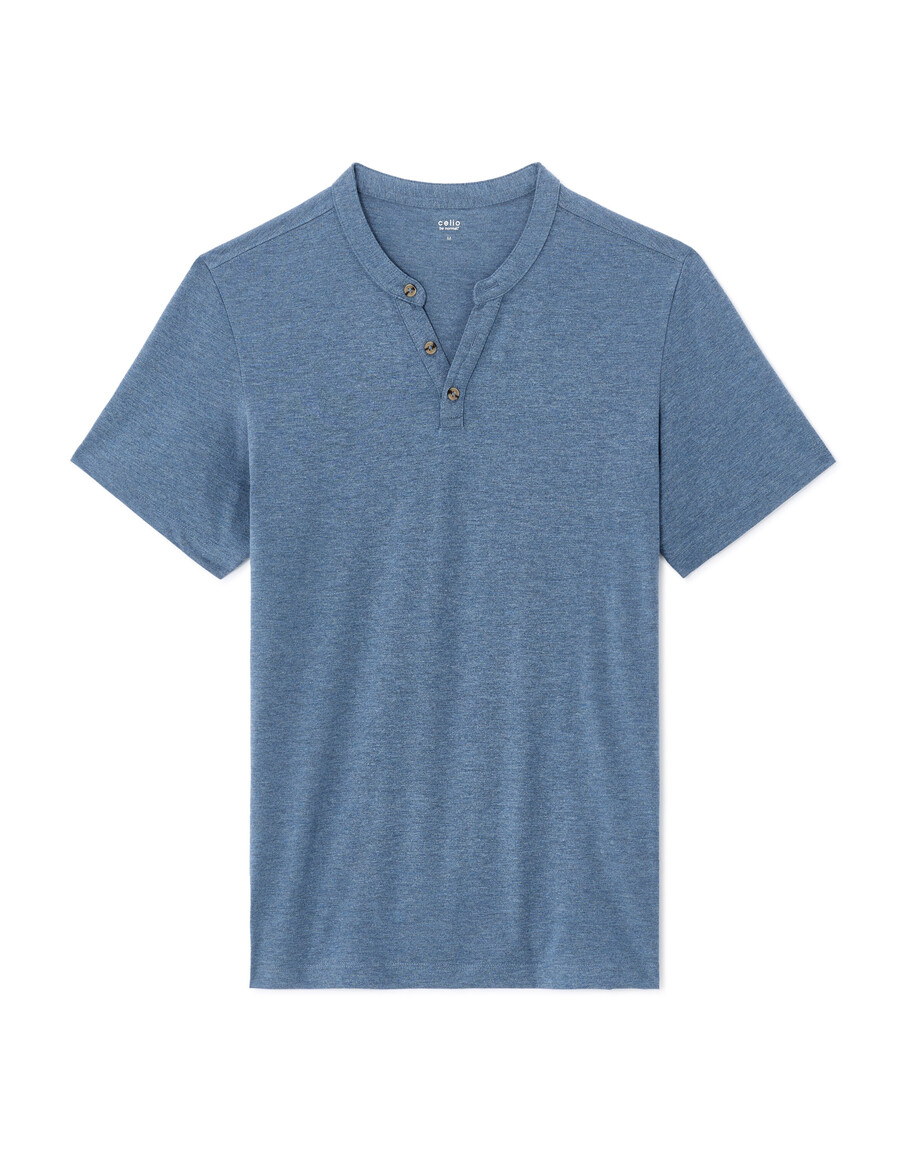 henley-t-shirt in regulärer passform