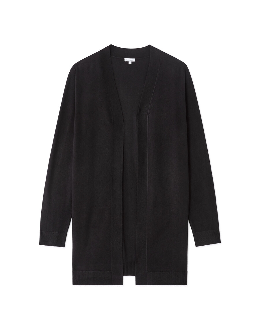 langer feinstrick-cardigan