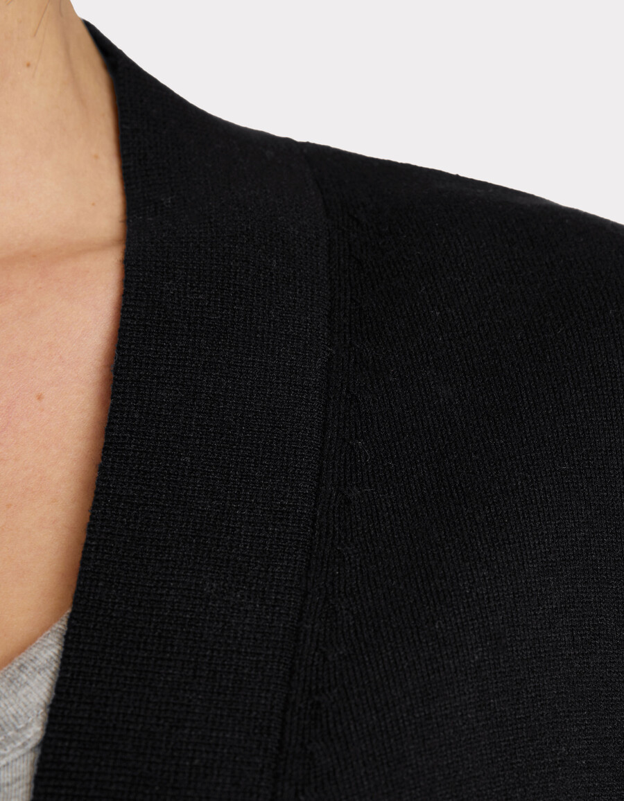 langer feinstrick-cardigan