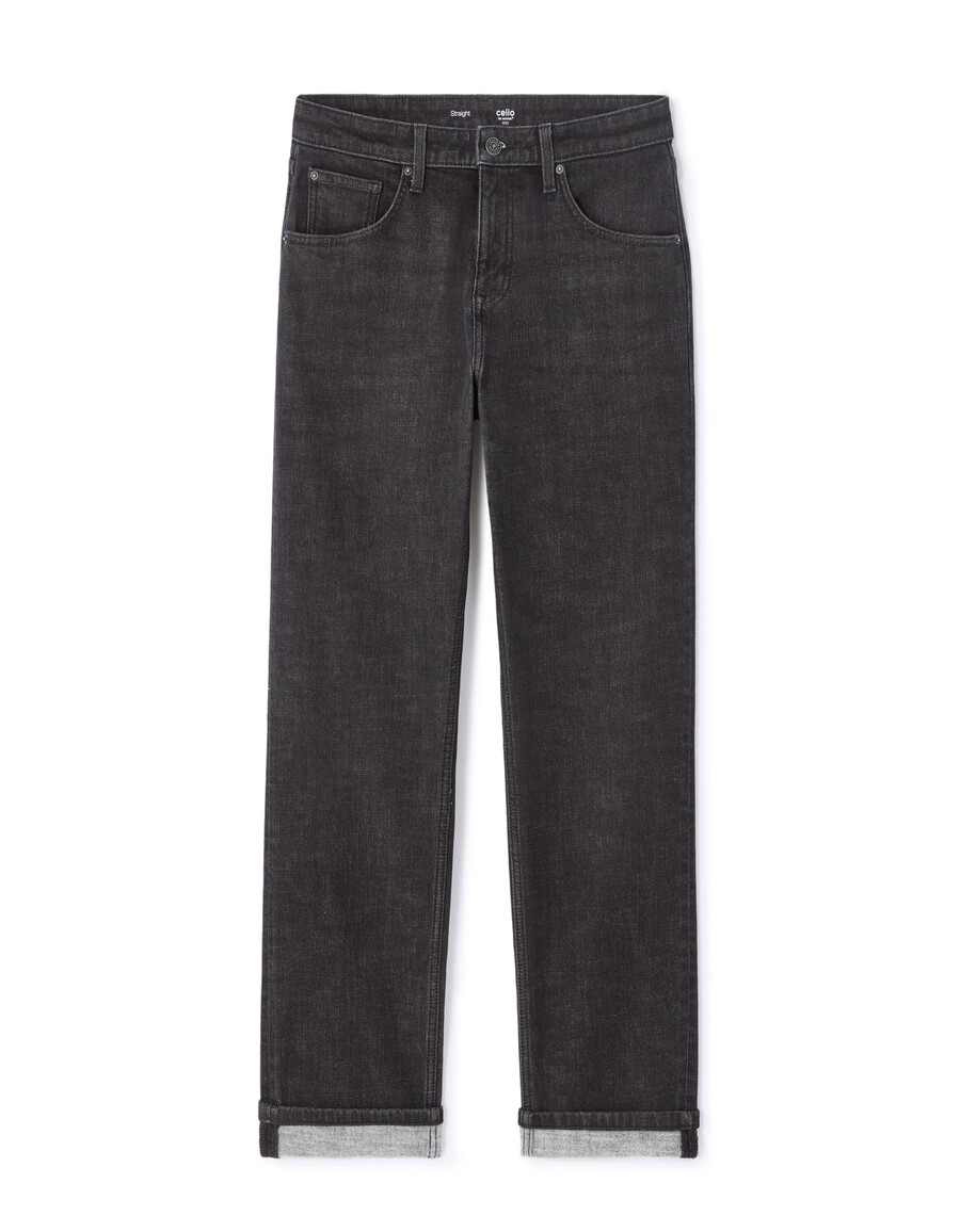 gerade geschnittene thermolite stretch-baumwolljeans