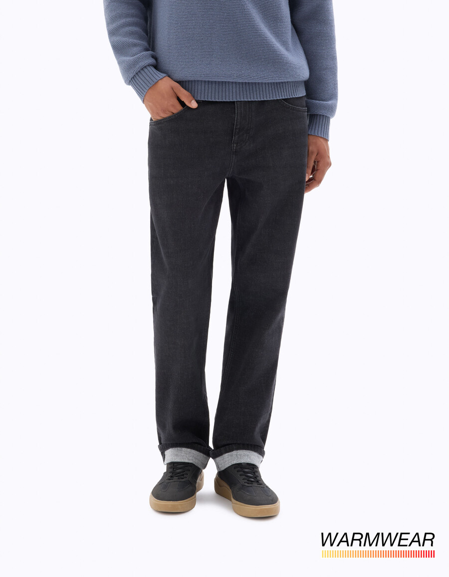 gerade geschnittene thermolite stretch-baumwolljeans